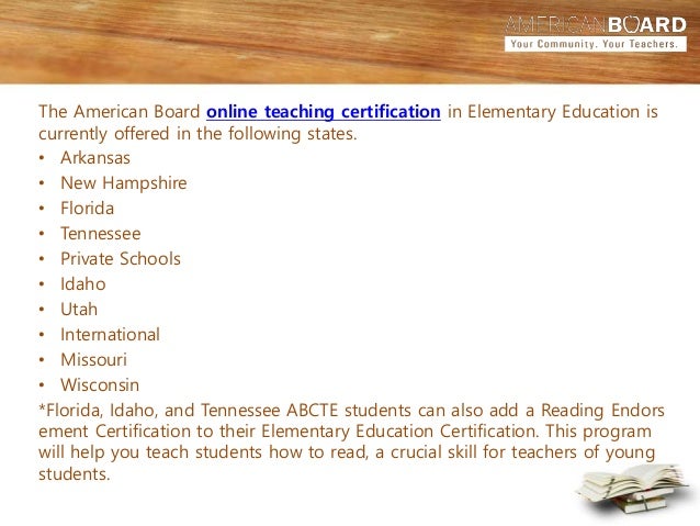 Certification missouri Abcte